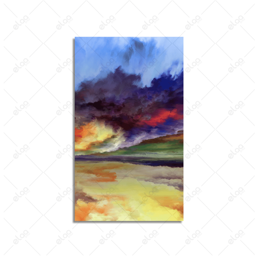 Multiple colors abstract art paintings
