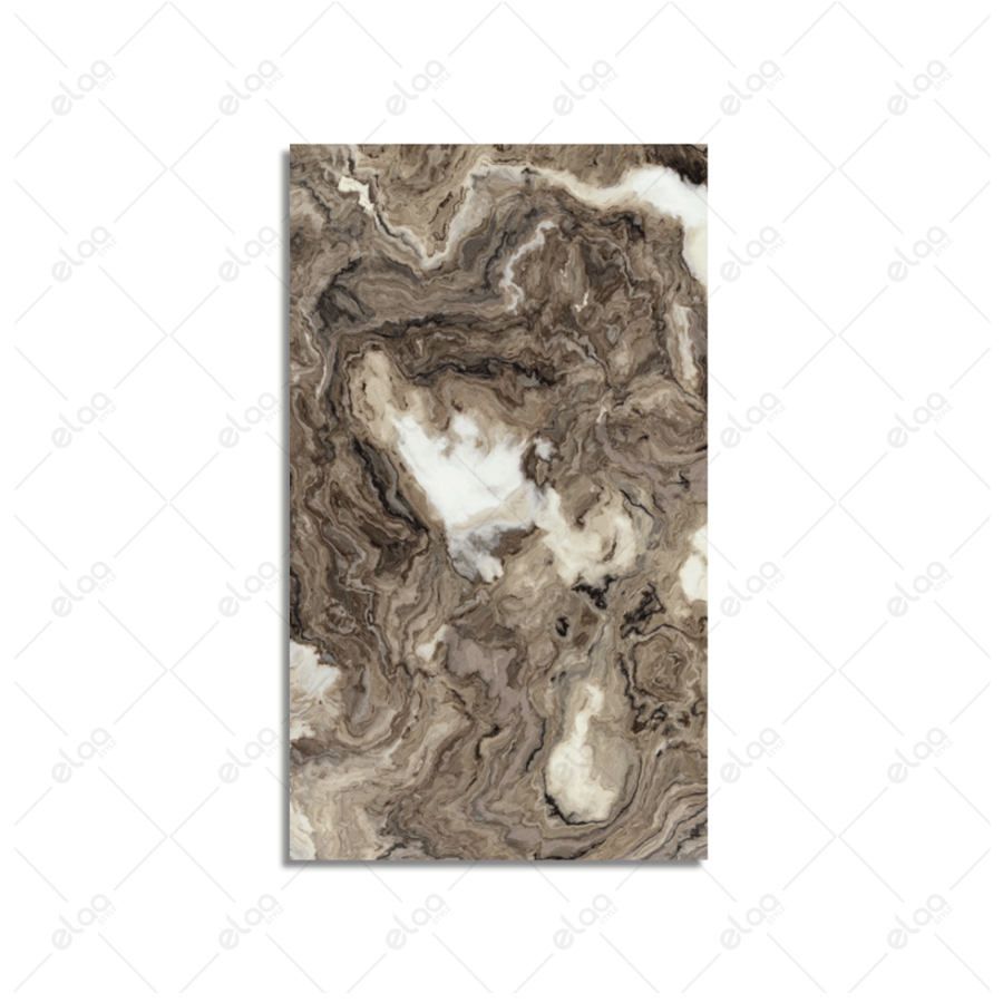 Abstract art paintings in brown with white and black veins