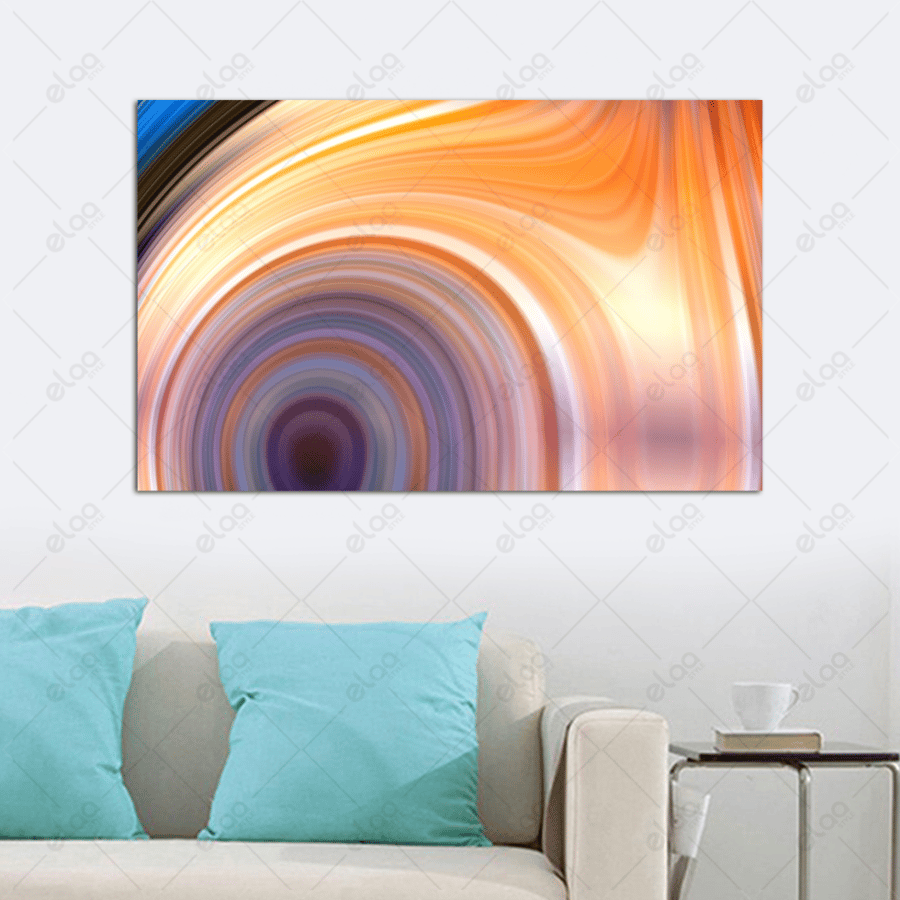Abstract art painting in multiple colors