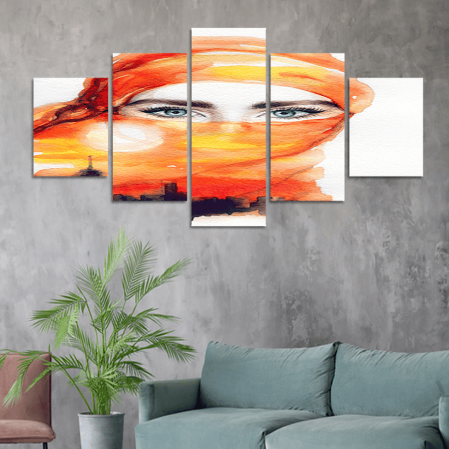 Set of 5 divided panels #G5826
