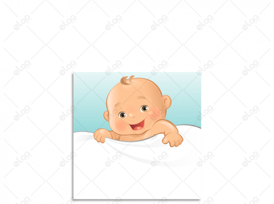 A artistic painting of a child smiling