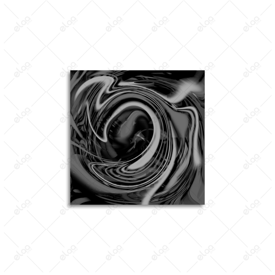 Abstract art painting in black and white