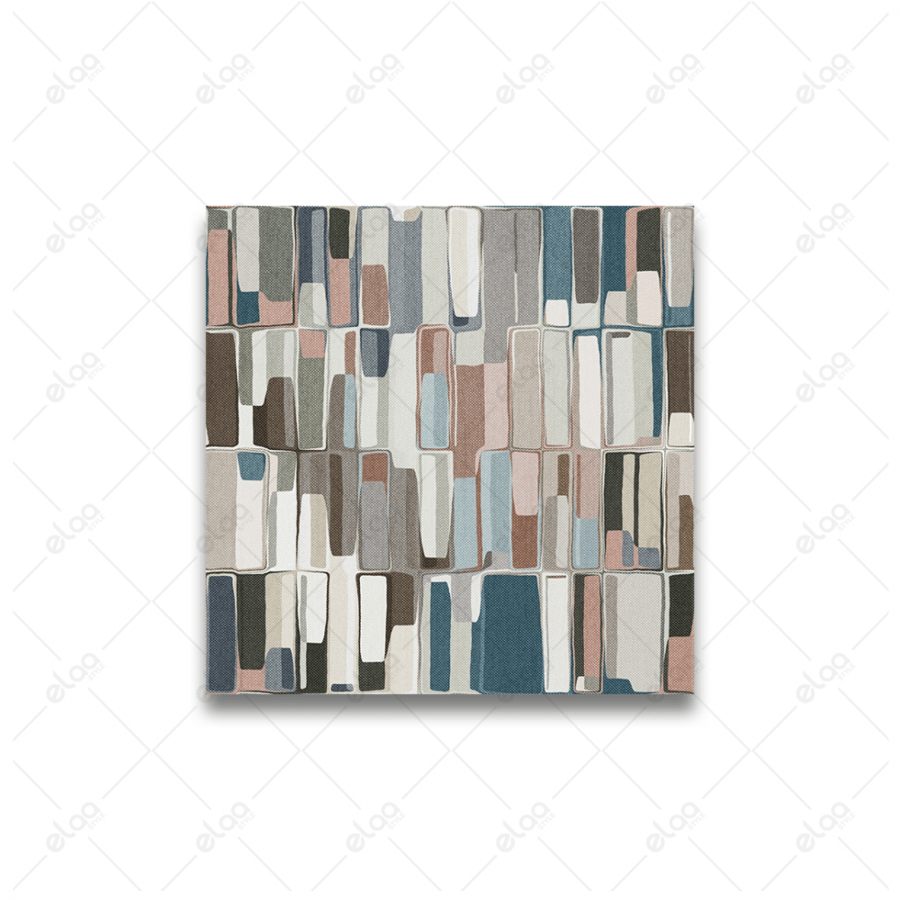 Abstract art painting with multiple colors