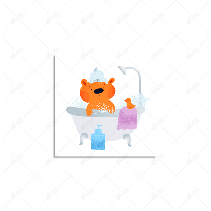 Artistic painting teddy bear doll
