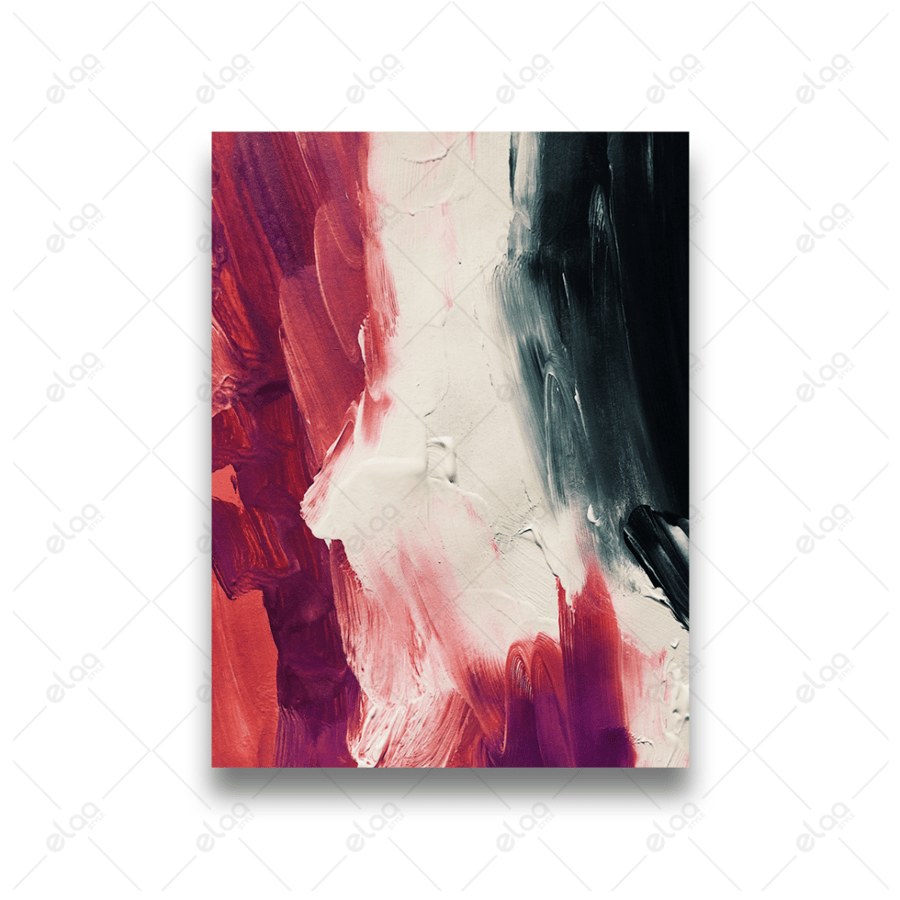 Abstract art painting in multiple colors