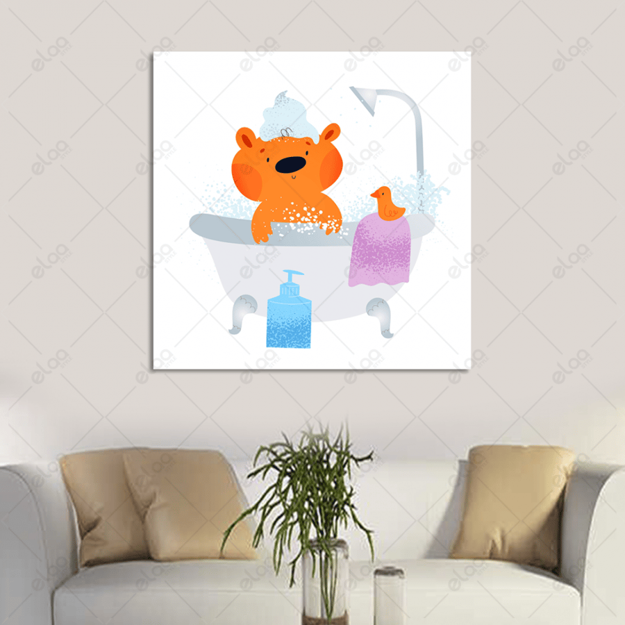 Artistic painting teddy bear doll