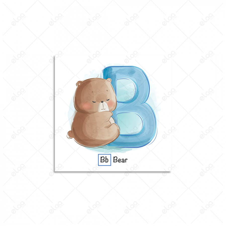 لوحة فنية دمية دب