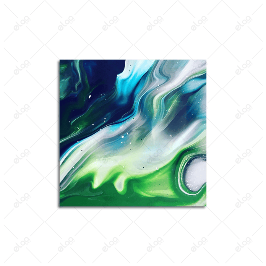 Abstract art painting in multiple colors