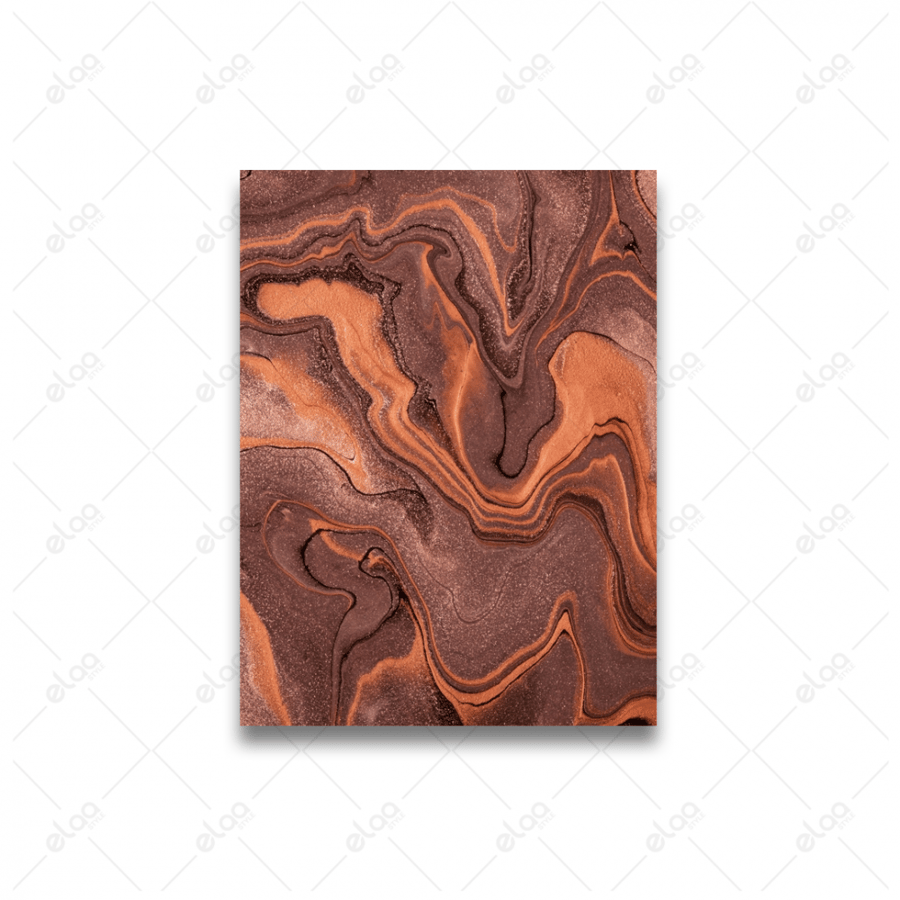 Abstract art paintings in dark brown and bronze colors