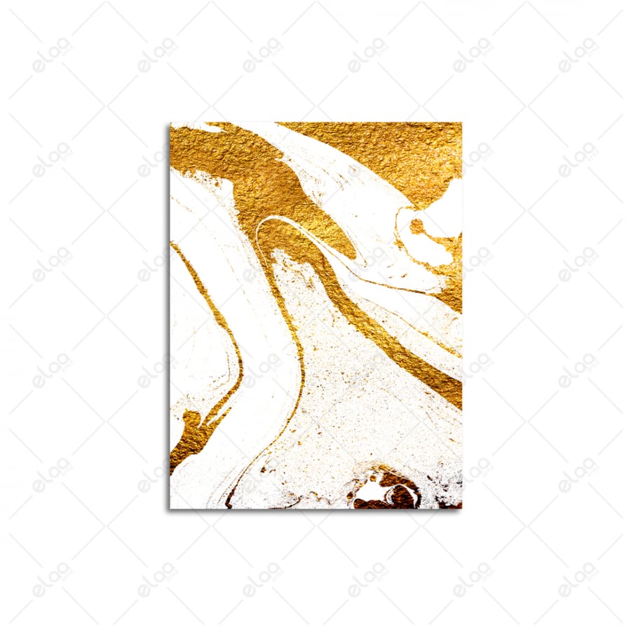 Abstract art paintings with a golden whirlpool