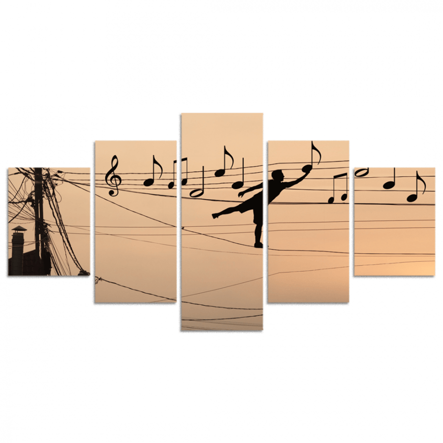 Set of 5 divided plates #G5144