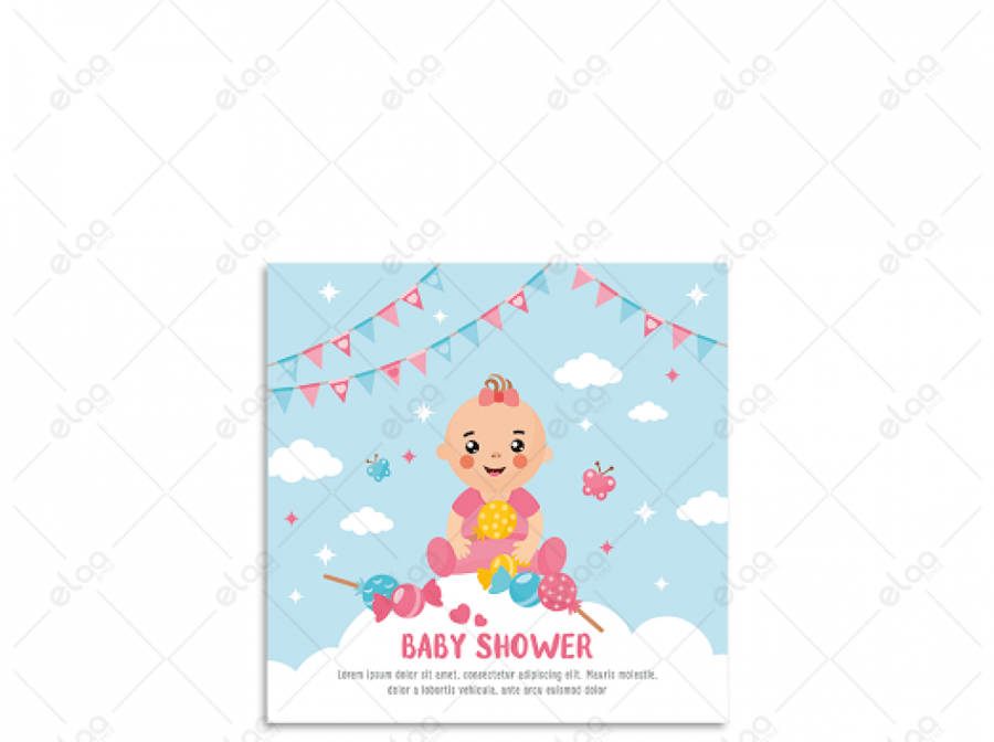 Child on the cloud artistic painting