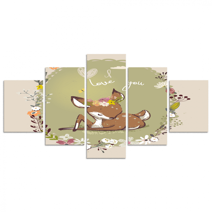 Set of 5 divided plates #G5492