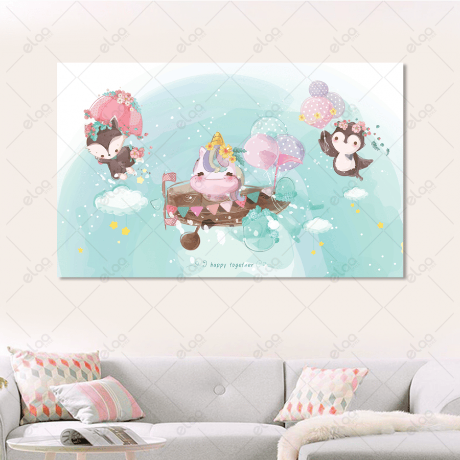 Animal art painting in watercolor style