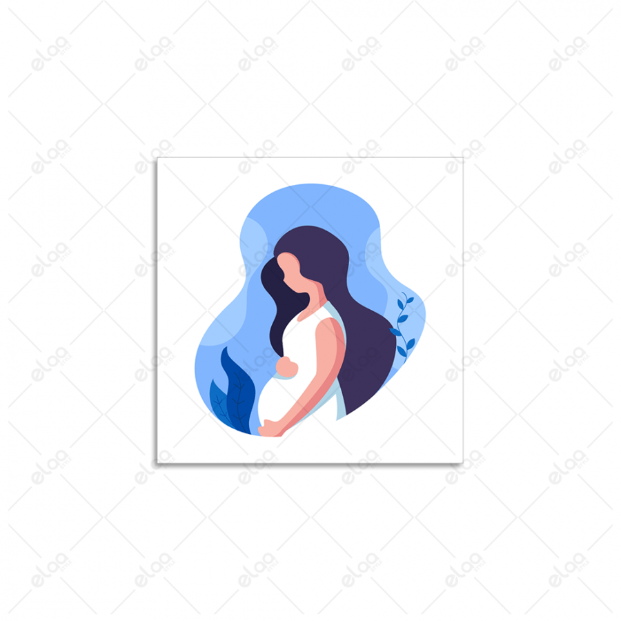 لوحة فنية لمرأة حامل