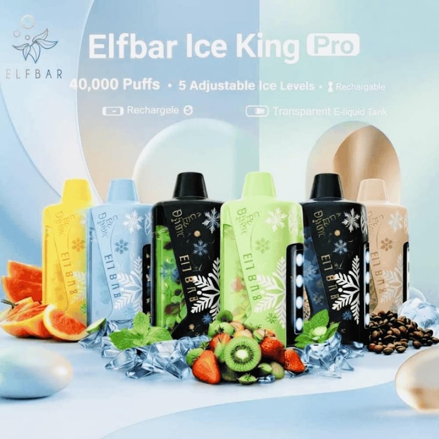 الف بار ايس كنيج برو 40000 - ELFBAR ICE KING PRO 50MG