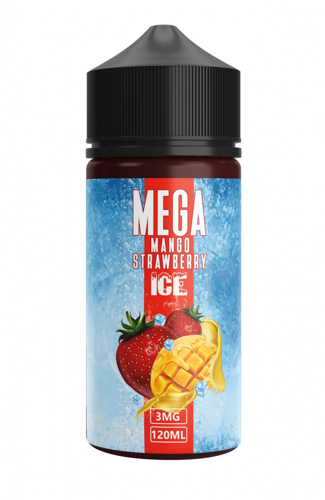 ميجا مانجو فراولة ايس - MEGA MANGO STRAWBERRY ICE 120ml