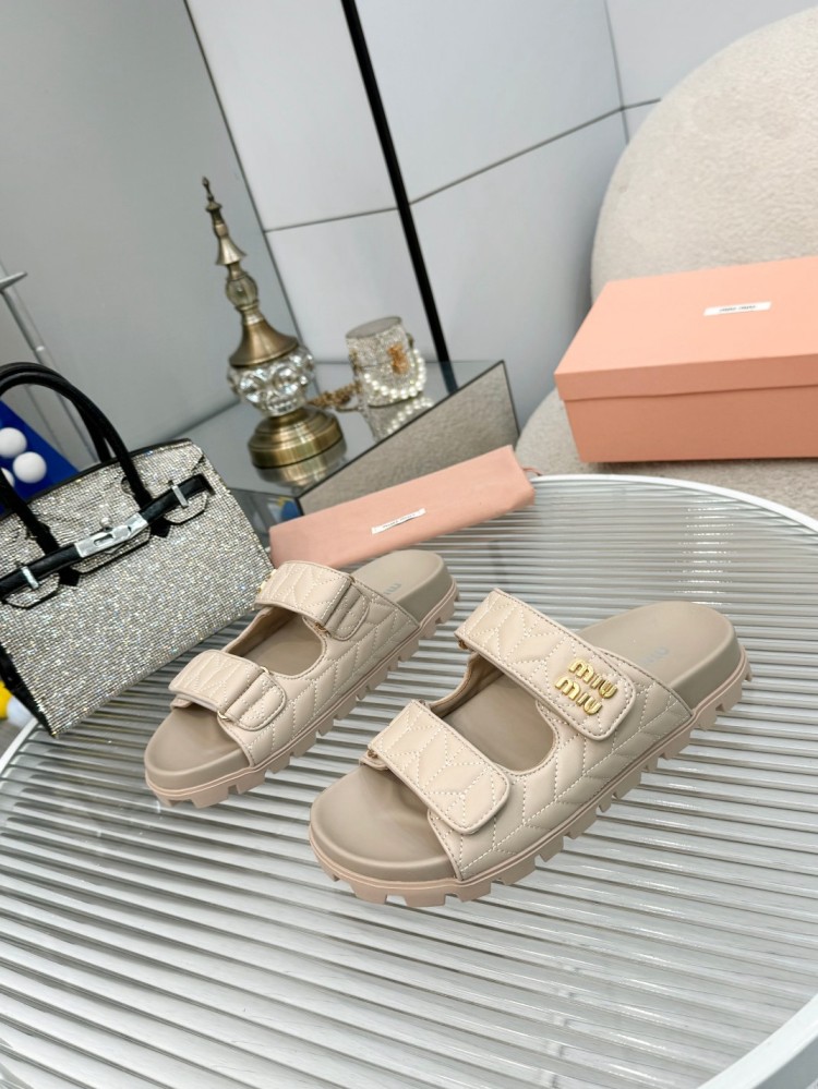 Miu Miu Quilted Sandals