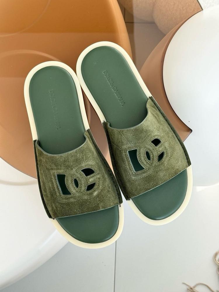 DOLCE & GABBANA  Dg Suede Slides