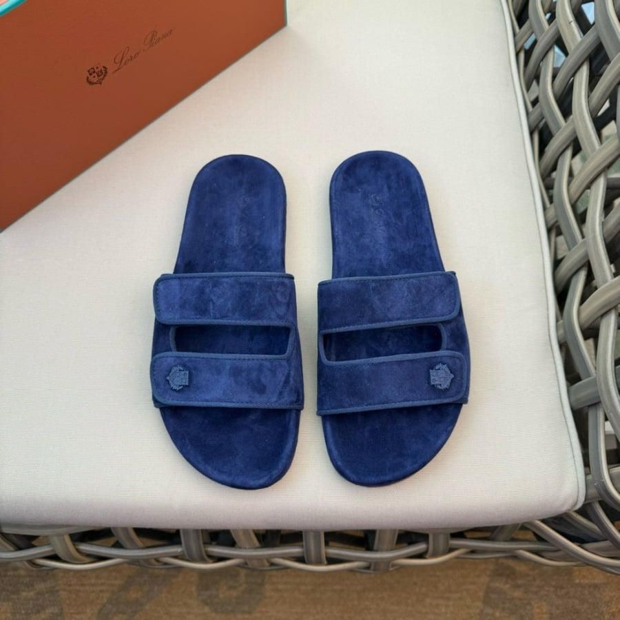 Loro Piana Waikiki Suede Double-grip Sandals