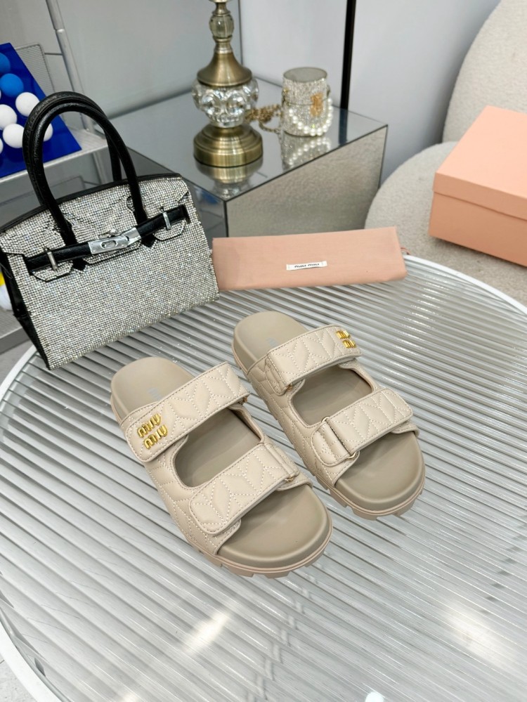 Miu Miu Quilted Sandals