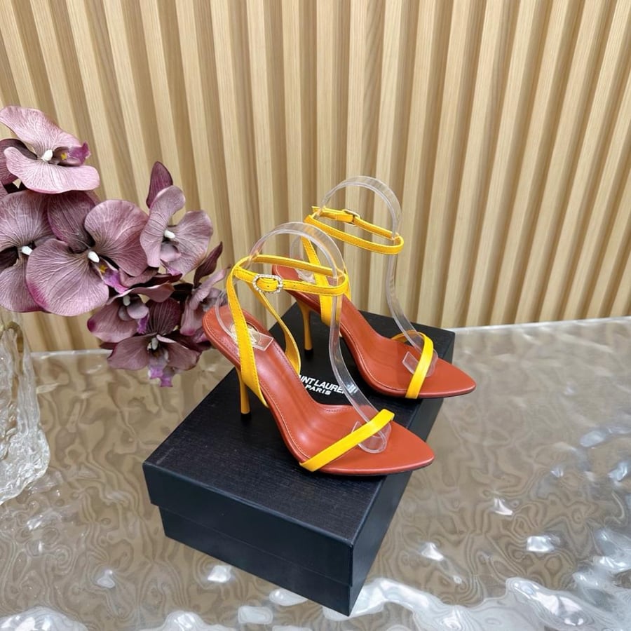 SAINT LAURENT Jane 105 Ankle Strap Sandals
