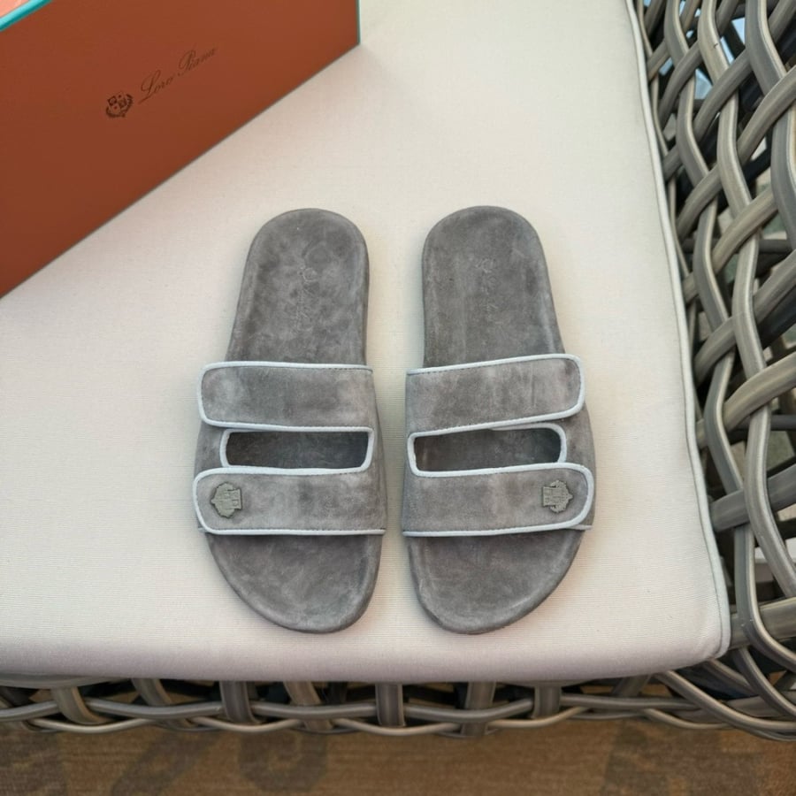 Loro Piana Waikiki Suede Double-grip Sandals