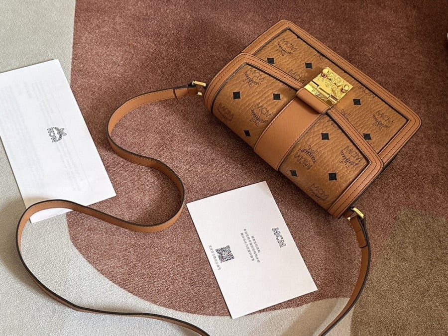 MCM Mini Gretl Crossbody in Visetos