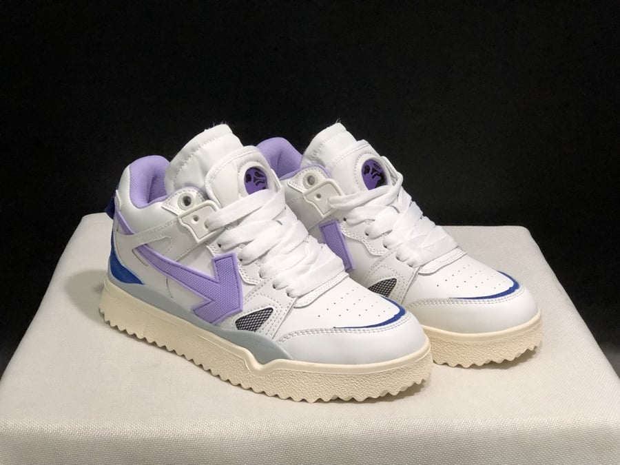Off white Mid Top Sponge Sneakers