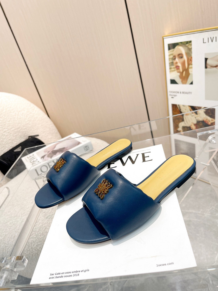 Loewe Anagram Slip-On Padded Slides
