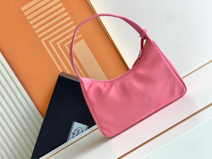 Prada logo-plaque mini bag