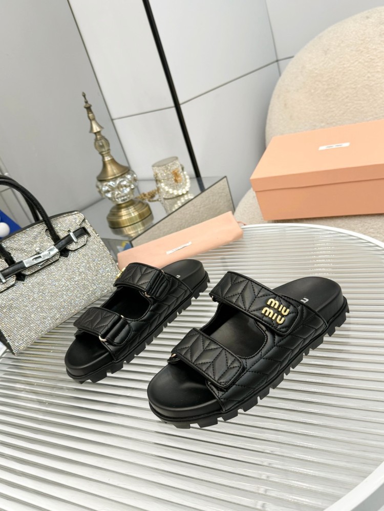 Miu Miu Quilted Sandals