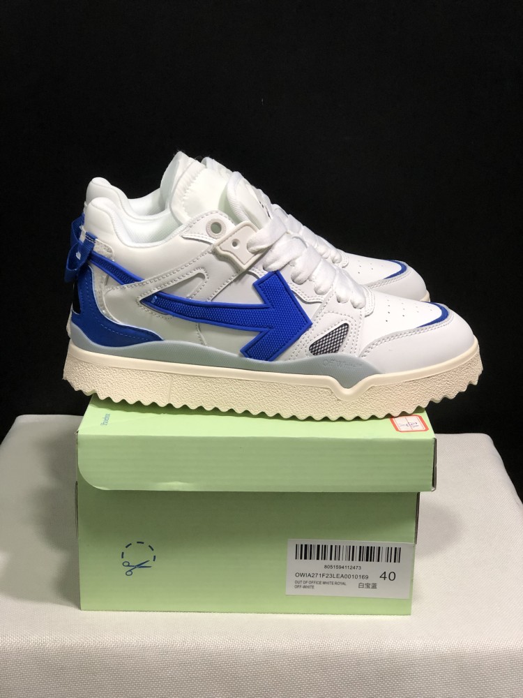 Off white Mid Top Sponge Sneakers