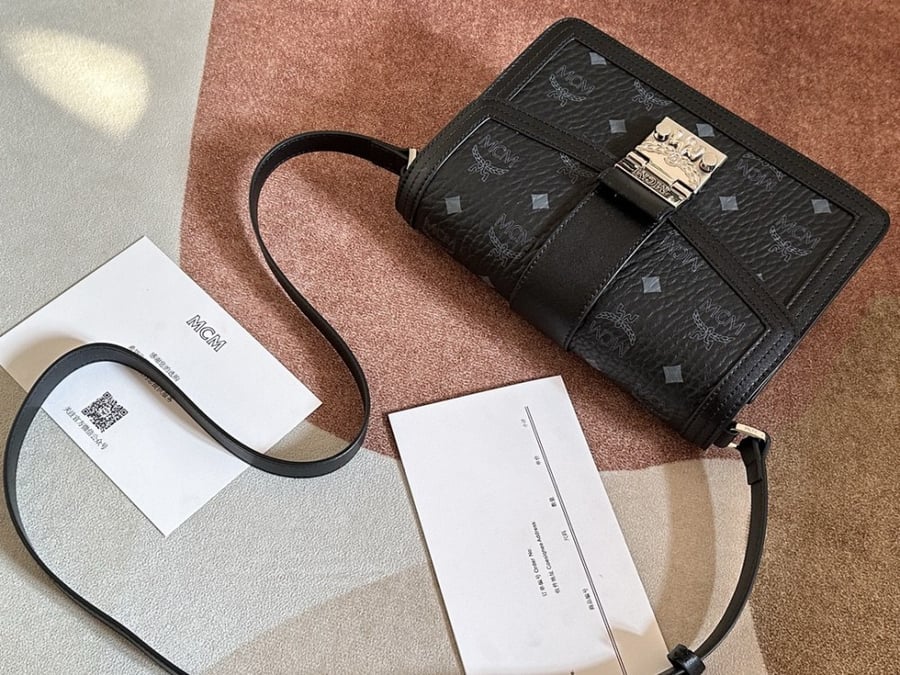 MCM Mini Gretl Crossbody in Visetos