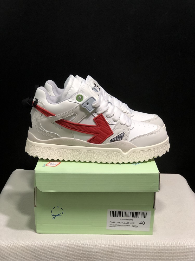 Off white Mid Top Sponge Sneakers
