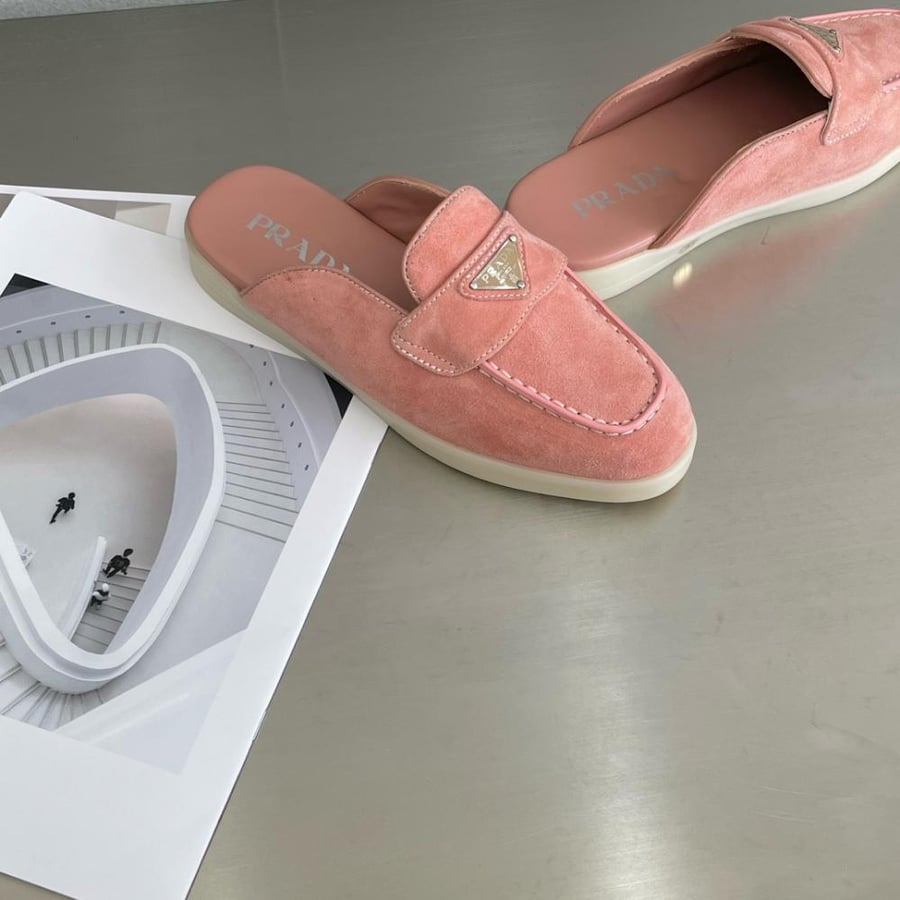 Prada Suede sabots