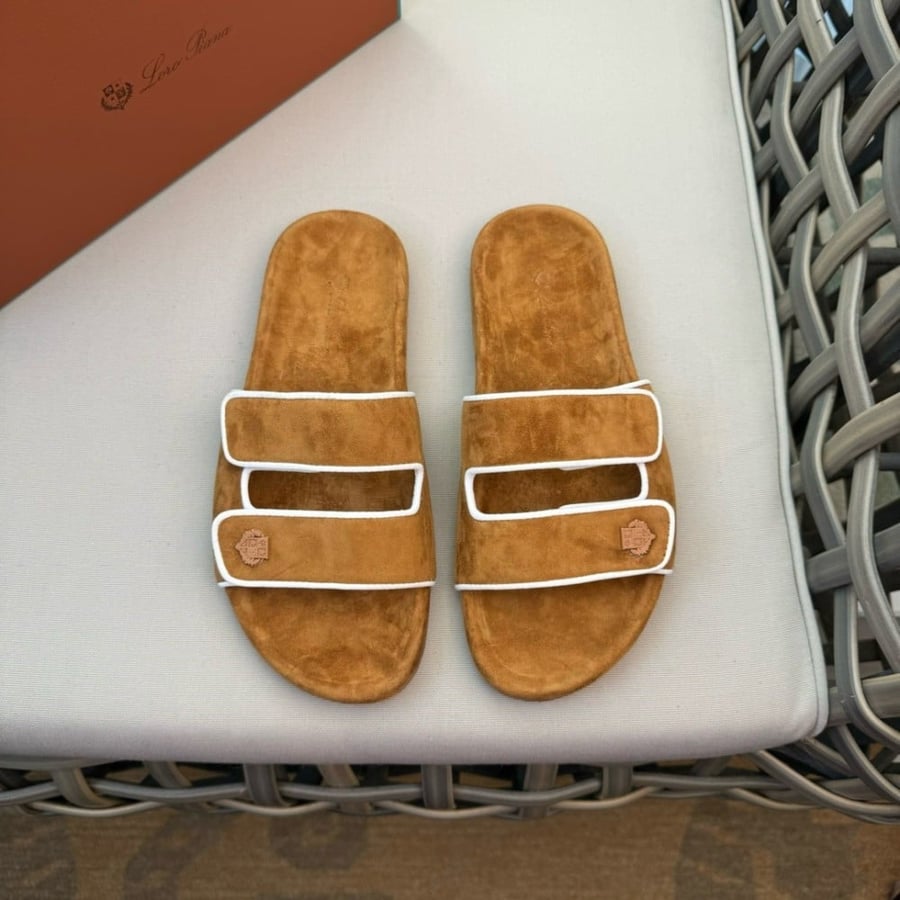 Loro Piana Waikiki Suede Double-grip Sandals