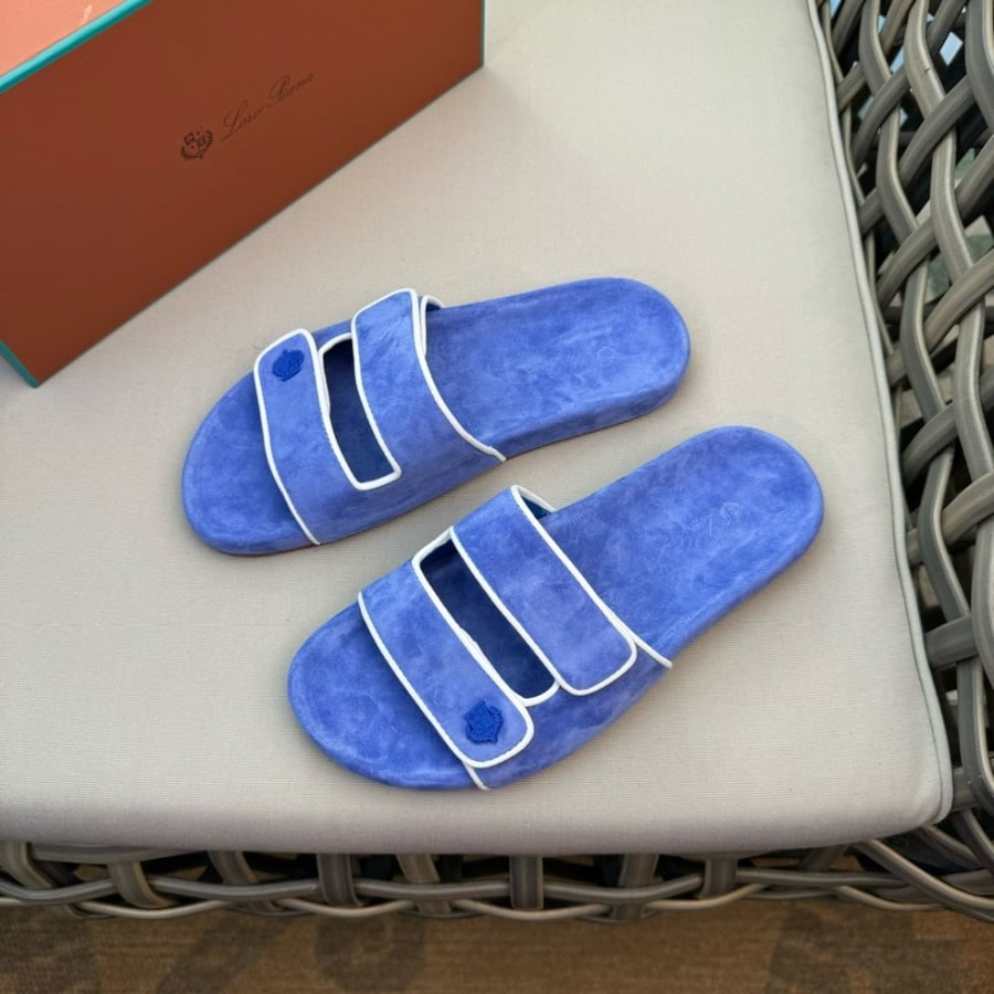 Loro Piana Waikiki Suede Double-grip Sandals