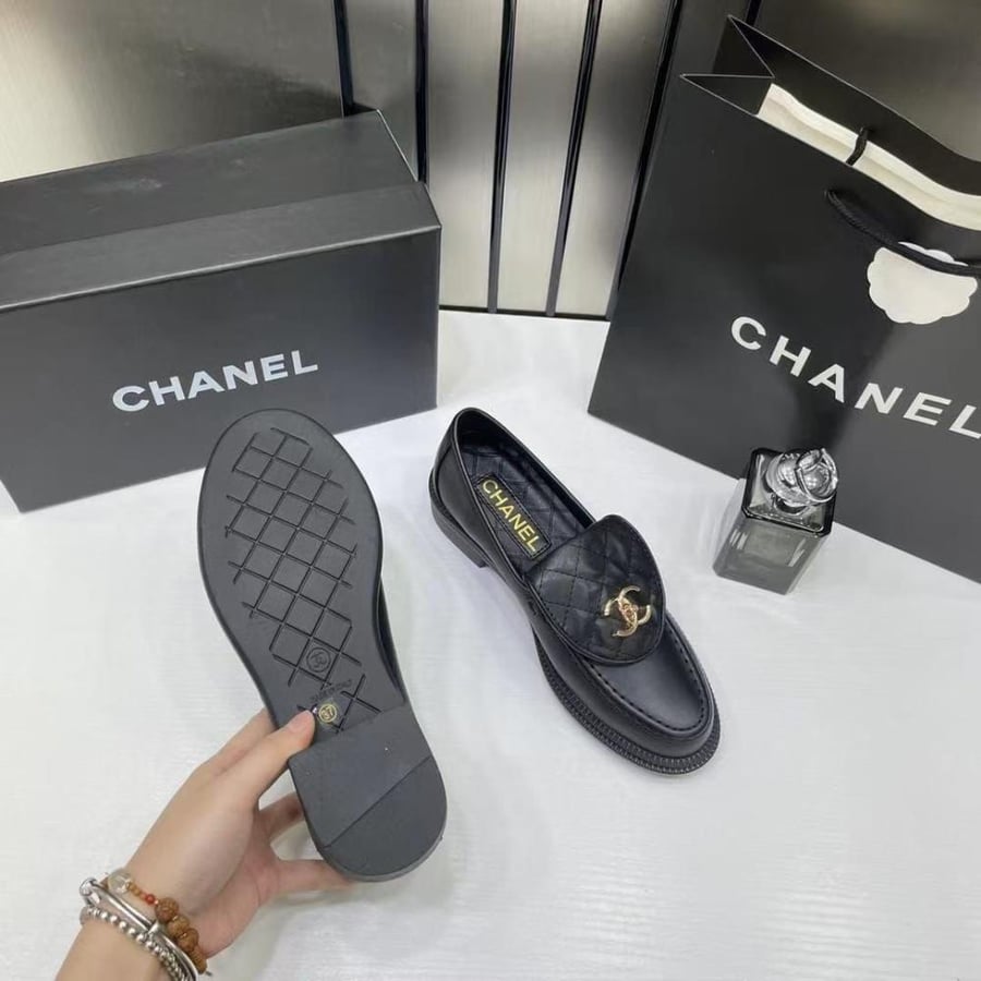 Chanel Quilted CC Loafers