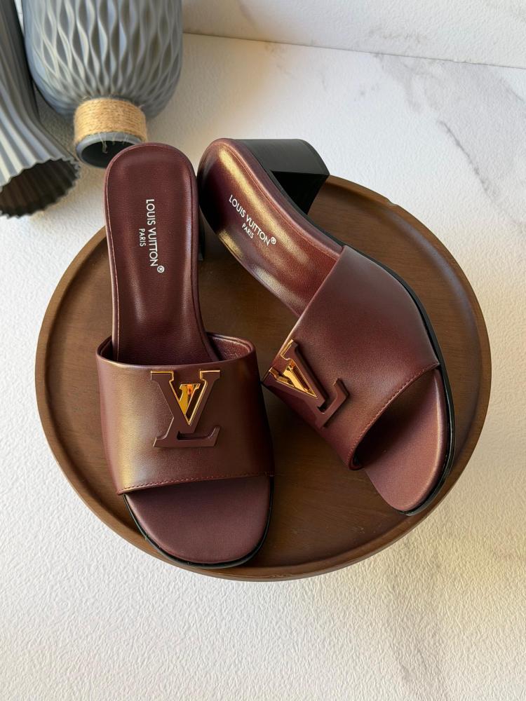 Louis Vuitton LV Heeled Slides