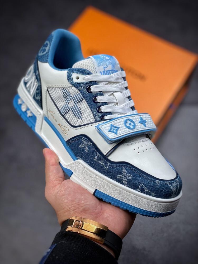 LV Trainer Sneakers - Blue