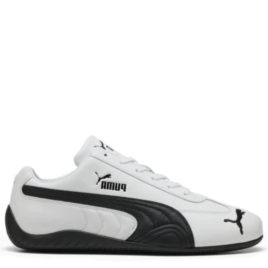 Puma Speedcat White Black Leather Sneakers