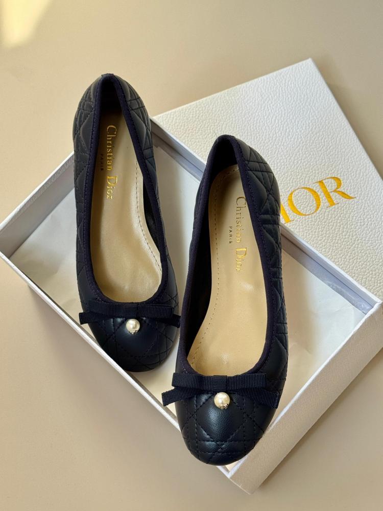 Dior Quilted Ballerina Flats