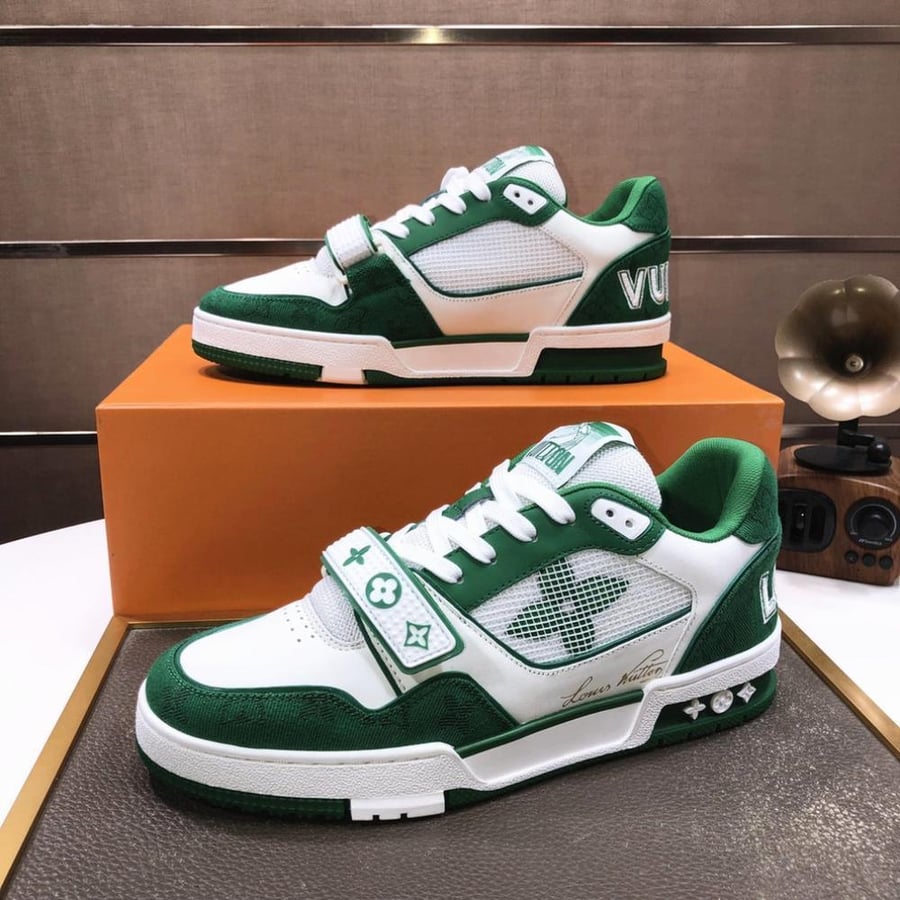 LV Trainer Sneakers - Green
