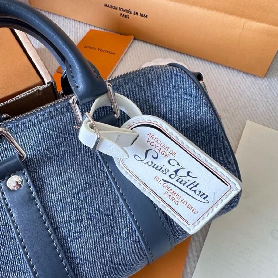 Louis Vuitton Keepall Denim Bag