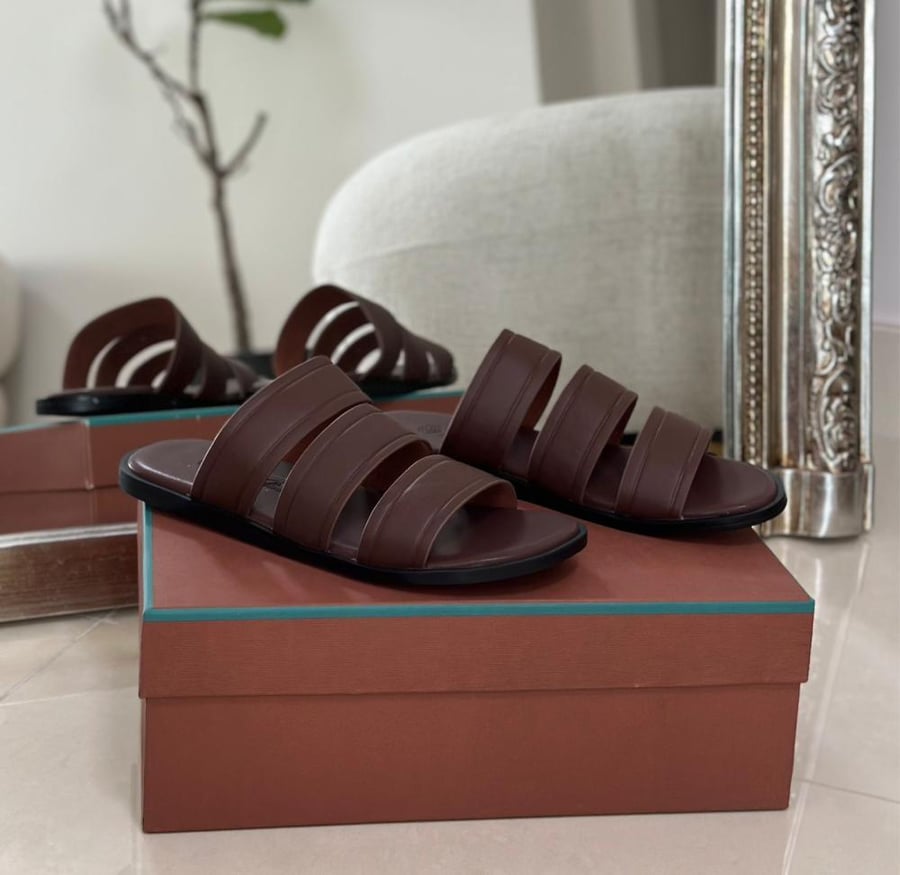 Loro Piana Men’s Leather Sandals