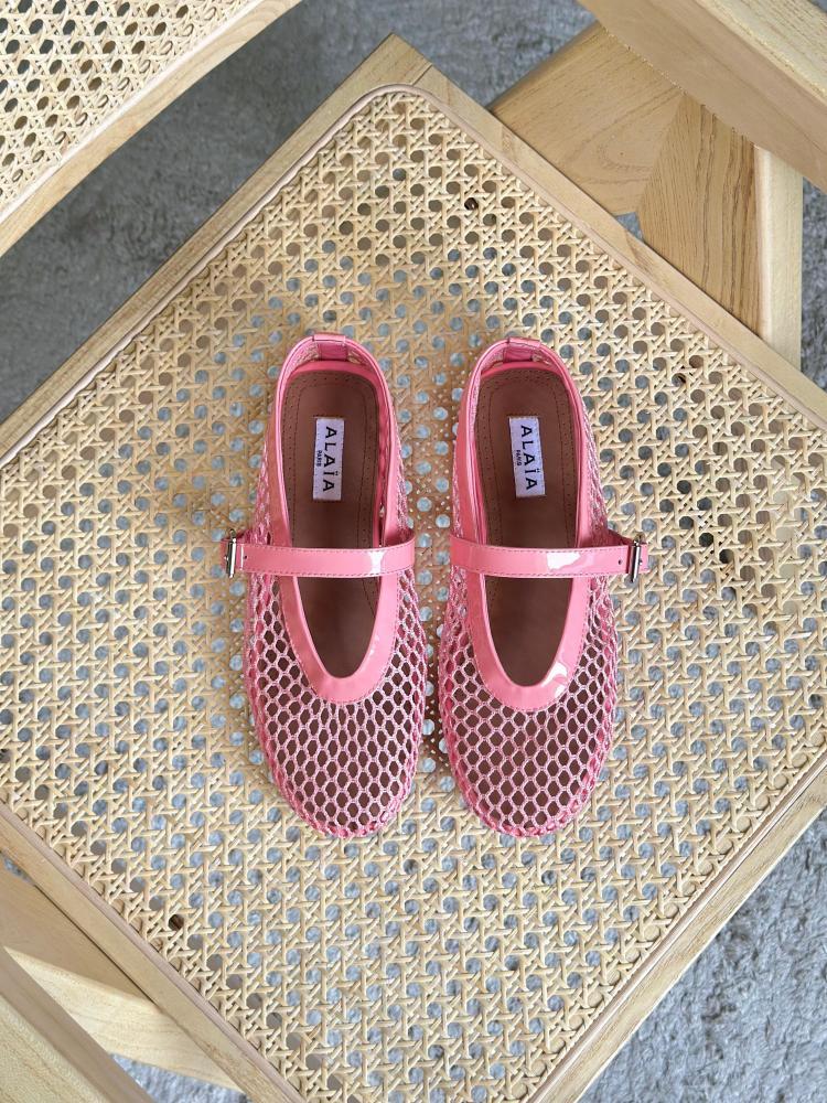 Alaïa Mesh Ballerina Flats