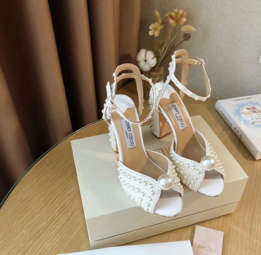 Jimmy Choo Pearl Heel Sandals
