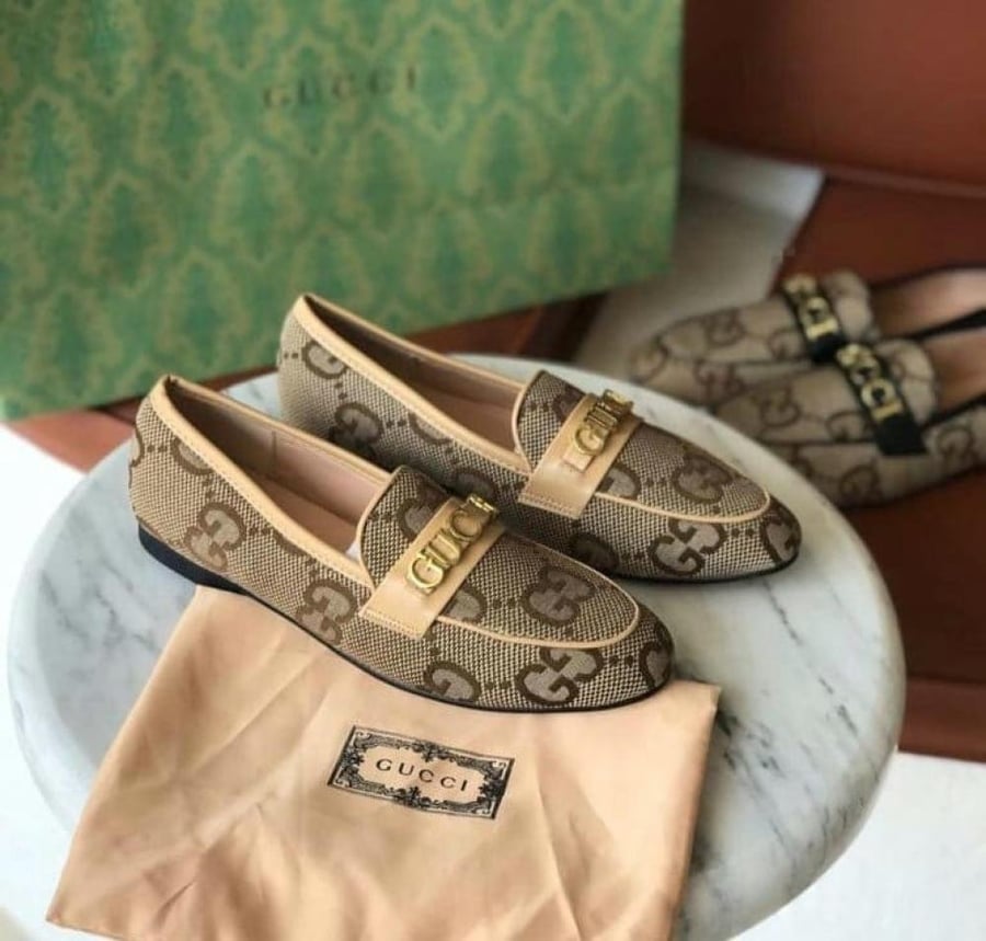 Gucci Jordaan GG Canvas Loafers