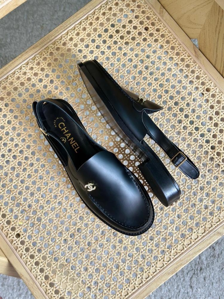 Chanel Slingback Loafers